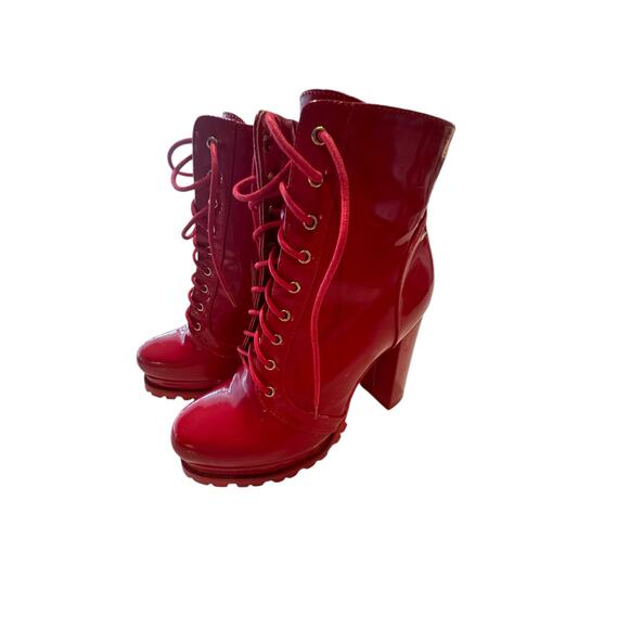 Women’s Montclair A1 Bootie Red Size 9 - Picture 2 of 6